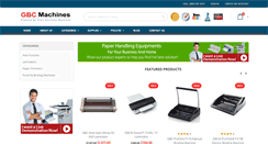 Desktop Screenshot of gbc-machines.com